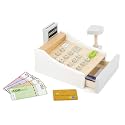 Wooden Cash Register Set by Small Foot – Includes Push Buttons, Credit Card, Scanner & Paper Money - Social, Educational and Imaginative Development – Ages 3+ Years