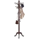 Wooden Coat Rack Vintage Wood Coat Rack Freestanding with 14 Hooks