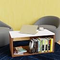 Wooden Coffee Table White amp Cherry Pine