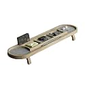 Wooden Desk Organizer with Phone Stand Multi-Compartment