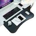 Wooden Desktop Extender Tray 90° Foldable Keyboard Stand 65 * 25Cm Easy to Install/Adjustable Height/Walnut Finishcm(Wood3-55 * 25Cm)