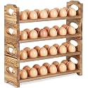 Wooden Egg Holder Countertop 4-Tier48-Hole Stackable