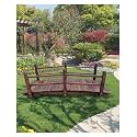 Wooden Garden Bridge, Wood Arc Footbridge, Walkway Path Garden Landscape Bridge, Pond Bridge Decoration, Yard Patio Arc Footbridge(180cm (6ft))