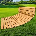 Wooden Garden Pathway Outdoor Roll Up Walkway Cedar Wood