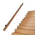 Wooden Handrail for Stairseps Staircase Railing Handrails,Children Safety Banister Hand Grab Rail Stair Handrail for Villa,Complete Kit 30Cm/130Cm