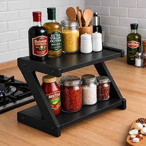 wooden kitchen rack 3 tier kitchen organizer brown rack for countertop wood kitchen pantry cabinet organizer diy brown a brown d