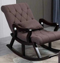 wooden luxury Rocker Rocking Chair with footrest