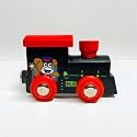 Wooden Magnetic Train Set, 4 Pieces, Educational Toy for Boys and Girls. Skill-Building Magnetic Wooden Trains | Deluxe Railway Set for Toddlers Kids Boys and Girls (Magnetic Train Style - 1)