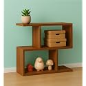 Enigmatic Woodworks Wooden Modern End Table, Home Decor for Living Room Plant Stand, Bed Side Table I Finish-Suede DIY 20 * 8 * 18 inches