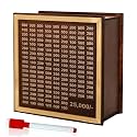Wooden Money Saving Box | Cash Saver Money Box with Counting Target | Savings Challenge Piggy Bank | Coin &amp; Cash Bank for Boys, Girls and Adult | Durable &amp; Eco-Friendly (25,000 rs.)
