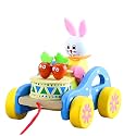 Wooden Musical Drum Bunny Pull Along Toy