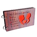 Wooden Photo Album ScrapbookDad39s Little Angel26x16x4cmBrown