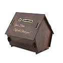 Wooden Piggy Bank for Kids &amp; Adults, Coin Box with Carved Design, Savings Box, Mini Bank, Donation Box, Smart Money Box, Wooden Coin Box, Money Saver, Piggy Bank with Numbers (9)