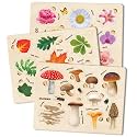 Wooden Puzzles for Toddlers 2-4 - 3 Montessori Kids Puzzles Ages 3-5