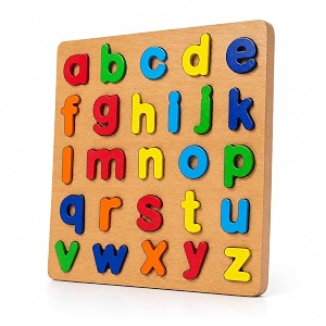 wooden small alphabet letters a to z learning board for kids 2-5 years educational puzzle activity for toddlers amp preschoolers learn match amp recognize letters through play fot kid