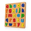 Wooden Small Alphabet Letters a to z Learning Board for Kids 2-5 Years, Educational Puzzle Activity for Toddlers &amp; Preschoolers, Learn, Match &amp; Recognize Letters Through Play, fot Kid
