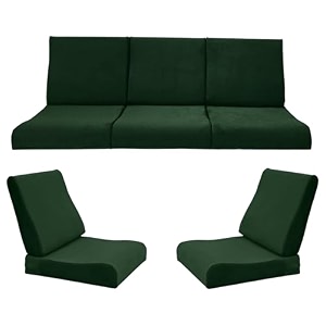 wooden sofa cushion full set of 10 for 5 seater 55 density pu foam amp fully customizable-cushion for wooden sofa with washable fabric and inner fabric 311 arabian green