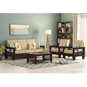 mamta furniture wooden solid teak wood 5 seater sofa set with cushions 5 seater sofa  311 with coffee table mahogany finish