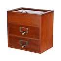 Small Wooden Drawers Wooden Box with Drawer Brown