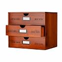 Large Wooden Drawers Wooden Box with Drawer Brown