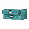 Small Wooden Drawers Wooden Box with Drawer Blue