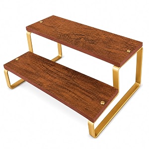 wooden storage shelf  multipurpose organizer rack for home kitchen amp living room