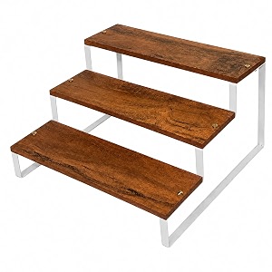 wooden storage shelf  multipurpose organizer rack for home kitchen amp living room