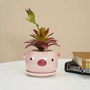 wooden street whimsy artificial flower with purple pot  low-maintenance faux decor for office amp home  realistic artificial plant in small ceramic vase  tabletop flower arrangement  purple 157cm