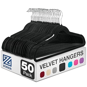 zober wooden suit hangers 20 pack with non slip pants bar - smooth finish solid wood coat hanger with 360 swivel hook and precisely cut notches for camisole jacket pants amp dresses - clothes hangers