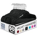 Zober Wooden Suit Hangers 20 Pack with Non Slip Pants Bar - Smooth Finish Solid Wood Coat Hanger with 360° Swivel Hook and Precisely Cut Notches for Camisole, Jacket, Pants &amp; Dresses - Clothes Hangers