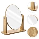 Wooden Tabletop Makeup Mirror Vanity Table Stand