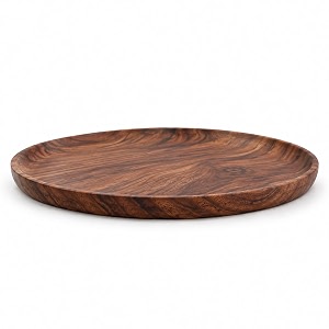 Wooden thali Sheesham Wood Serving Plate 25.4