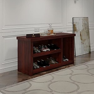 wooden twist wooden shoe rack cabinet in teak wood design-4