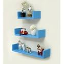 Wooden Wall Mounted Shelf for Home Office