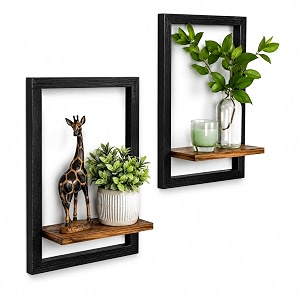 Wooden Wall Shelves for Living Room