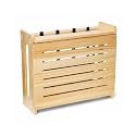 Wooden WiFi Router Storage Box - Standard Decorative Modem Shelf Hider Cover with Cable Management System for Living Room, Office, Bedroom(Natural Wood Color)