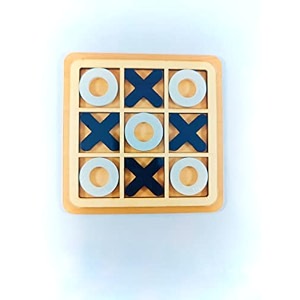 wooden zero amp cross board game for kids size  6  6 inches  in indoor games  also available in beautiful colors  forever worthy wooden handicrafts