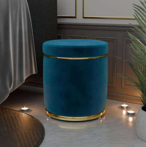 woodencraftify foam bar stool finish color - blue pre-assembled