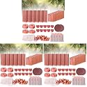 Woodever Cedar Blocks for Clothes Storage 56 Pcs, 100% Aromatic Planks with Metal Hooks, Cedar Wood Chips and Balls for Closets and Drawers, Fresh Scented Sachets (Pack of 3)
