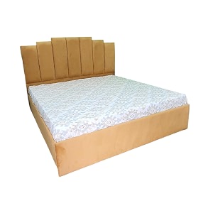 luxury assam teak wood and plywood bed with storage vertical design  beige king size - 7834 x 7234