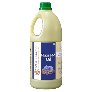 woodfress flaxseed oil cold pressed - 1 litre omega 3 alsi tel pure amp natural linseed oil javasjawas alsi ka tel for cooking salads amp health care vegan amp multipurpose wood pressed flax seed oil - 1l