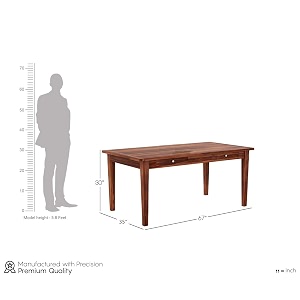 wooden 6 seater table solid sheesham wood dining table 6 seater  dining room furniture  dining table without chair - honey1