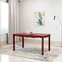 Wooden 6 Seater Table Solid Sheesham Wood Dining Table 6 Seater | Dining Room Furniture | Dining Table Without Chair - Honey CNC 2