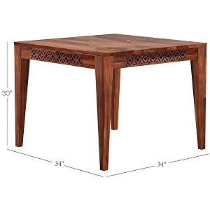 wooden solid sheesham wood dining table 4 seater  dining room furniture  4 seater dining table without chair - honey cnc 4s