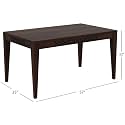 Wooden Solid Sheesham Wood Dining Table 6 Seater | Dining Room Furniture | 6 Seater Dining Table Without Chair - Walnut CNC