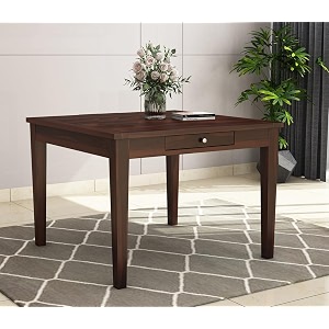 wooden storage table solid sheesham wood dining table 4 seater  dining room furniture  4 seater dining table without chair - walnut f4s