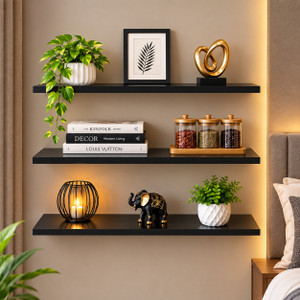 woodinzo Modern Wall Mounted Floating Shelf for