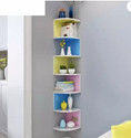 woodinzo Wall Mount Corner Rack Shelf MDF