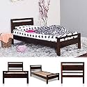 WOODLAB Furniture Solid Sheesham Wood Denza Single Size Bed Without Storage for Bedroom Wooden Cot Furniture for Home Decor Living Room &amp; Office (Walnut Finish)