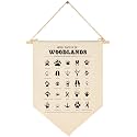 Woodland Animal Decor Art-Flag Sign Gift for Baby Newborn Boys Girls Kids-Banner Pennant Wall Decor Gift for Nursery Bedroom Playroom -Baby Gift Shower-New Home Christmas Gift